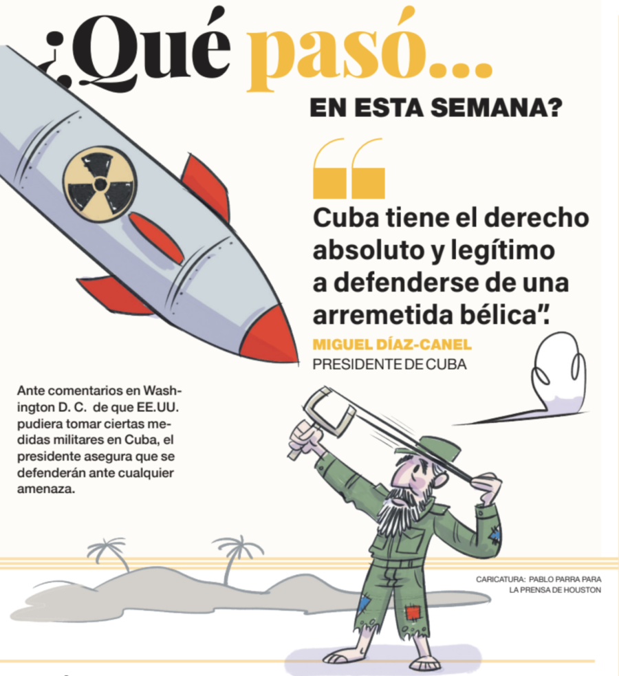 Caricatura de la semana en La Prensa de Houston